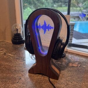Edge Lit Headphone Stand